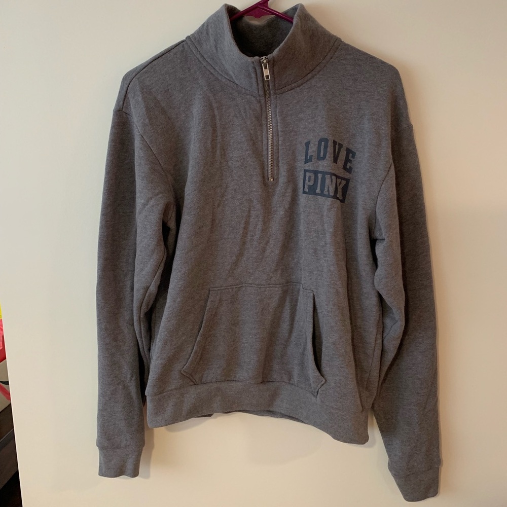 “Victoria’s Secret Pink” Sweater with half zipper